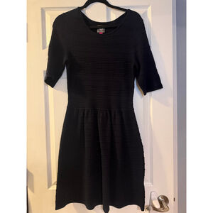 Vince Camuto Long Sleeve Dress Dark Blue Size Medium